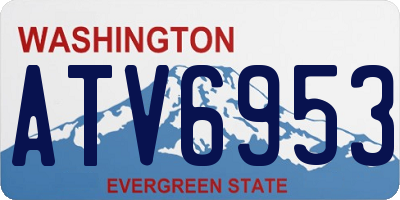 WA license plate ATV6953