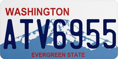 WA license plate ATV6955