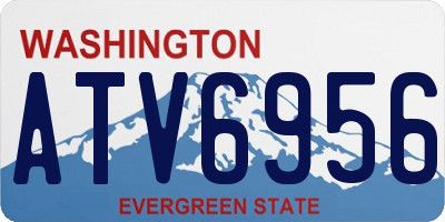 WA license plate ATV6956
