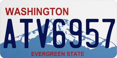 WA license plate ATV6957