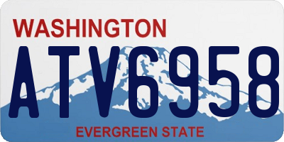 WA license plate ATV6958