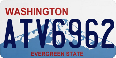 WA license plate ATV6962