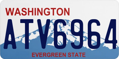 WA license plate ATV6964