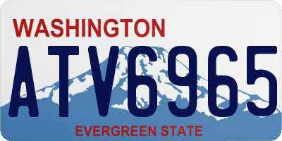 WA license plate ATV6965