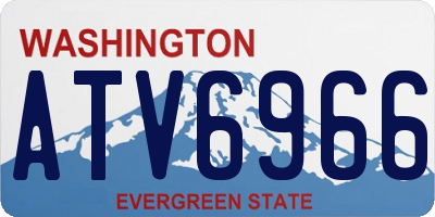 WA license plate ATV6966