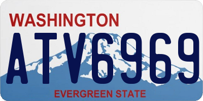 WA license plate ATV6969