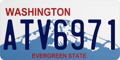 WA license plate ATV6971