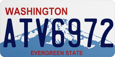 WA license plate ATV6972