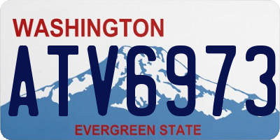 WA license plate ATV6973