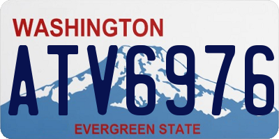 WA license plate ATV6976