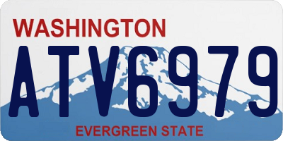 WA license plate ATV6979
