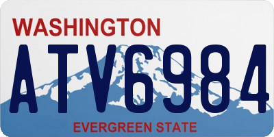 WA license plate ATV6984
