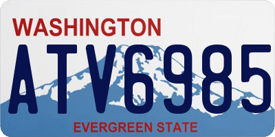 WA license plate ATV6985