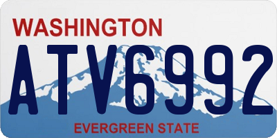 WA license plate ATV6992