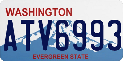 WA license plate ATV6993