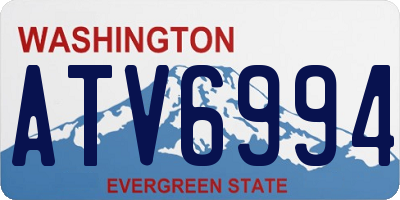 WA license plate ATV6994