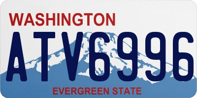 WA license plate ATV6996