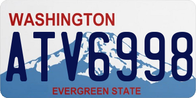 WA license plate ATV6998
