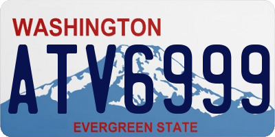 WA license plate ATV6999