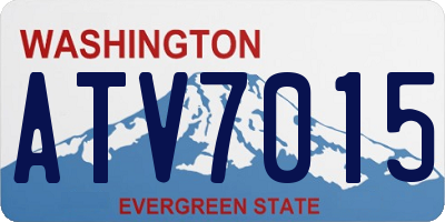 WA license plate ATV7015