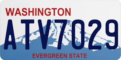 WA license plate ATV7029