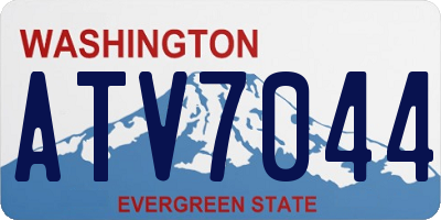 WA license plate ATV7044