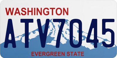 WA license plate ATV7045