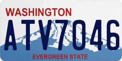WA license plate ATV7046