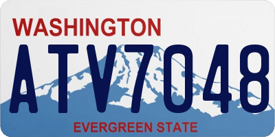 WA license plate ATV7048