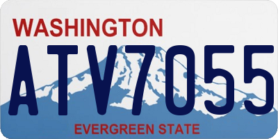 WA license plate ATV7055