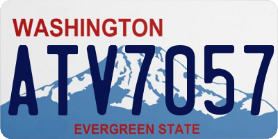 WA license plate ATV7057