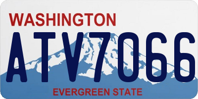 WA license plate ATV7066
