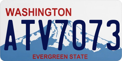 WA license plate ATV7073