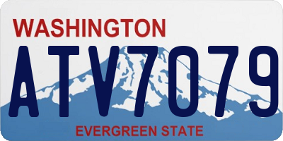 WA license plate ATV7079