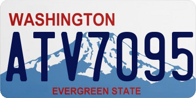 WA license plate ATV7095
