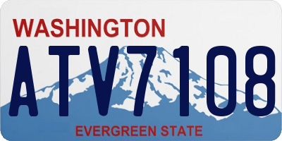 WA license plate ATV7108