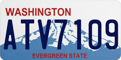 WA license plate ATV7109