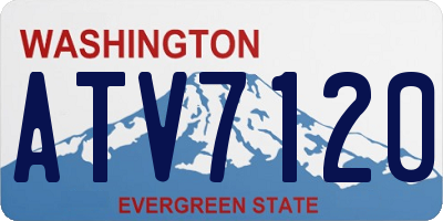 WA license plate ATV7120
