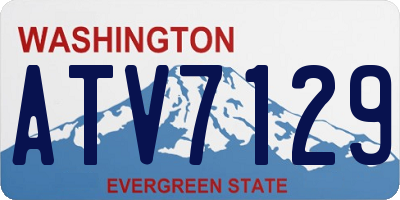 WA license plate ATV7129