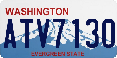 WA license plate ATV7130