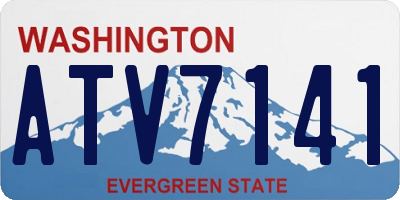 WA license plate ATV7141