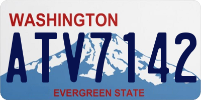 WA license plate ATV7142