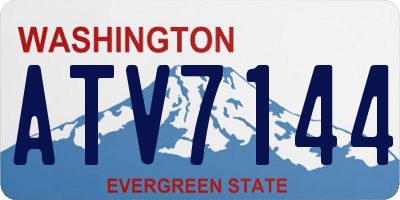 WA license plate ATV7144