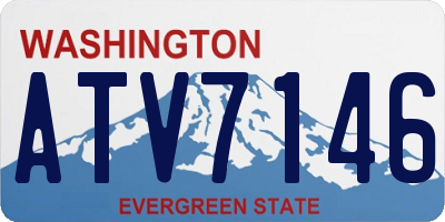 WA license plate ATV7146