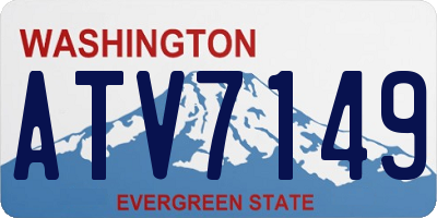 WA license plate ATV7149