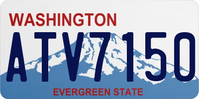 WA license plate ATV7150