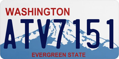 WA license plate ATV7151