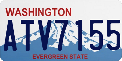 WA license plate ATV7155