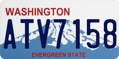 WA license plate ATV7158
