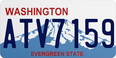WA license plate ATV7159